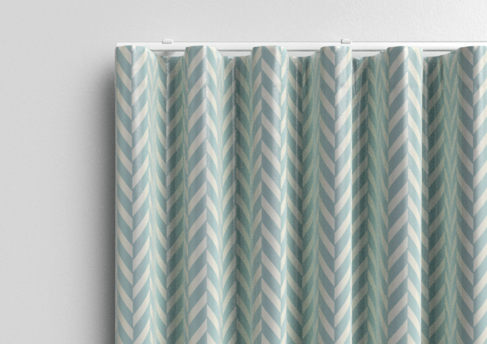 Chevron Stripe, Duckegg - Made to Measure Curtains - Image 13